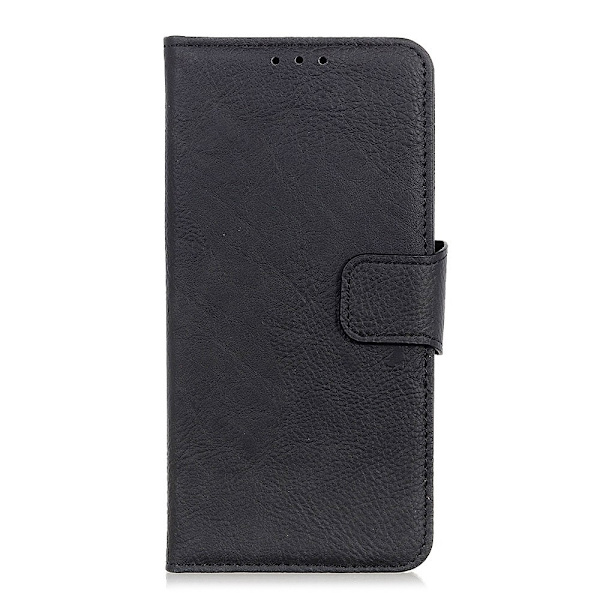 Xiaomi Redmi 9A - Litchi Fodral - Svart Black Svart