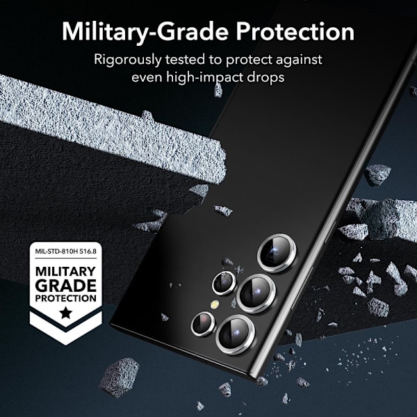 ESR Samsung Galaxy S23 Ultra Linsskydd Härdat Glas Silver