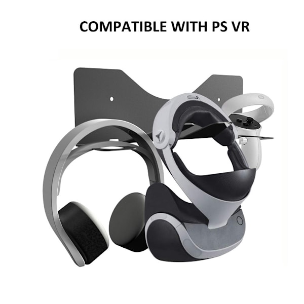 JYS Meta Quest 2 / PS VR2 Väggfäst För Headset & Kontroll Svart