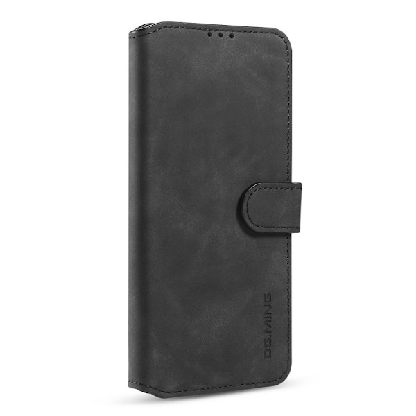 Samsung Galaxy A72 - DG.MING Retro Läder Fodral - Svart Black Svart