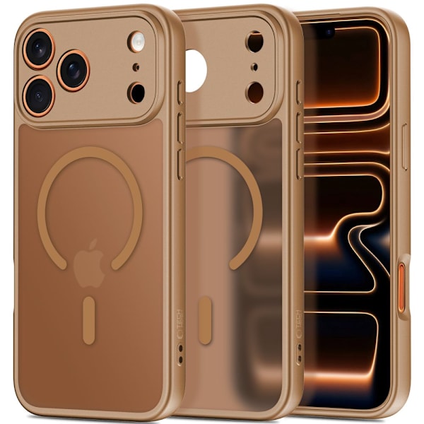 Tech-Protect iPhone 17 Pro Skal MagSafe BasicMag Matte Brown