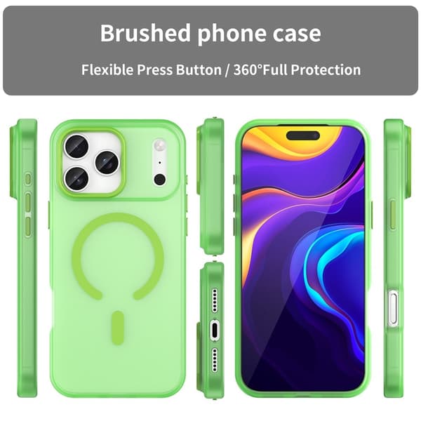 iPhone 17 Pro Max Skal MagSafe Hybrid Grön