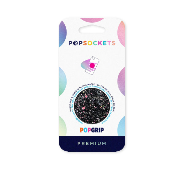 PopSockets Avtagbart Grip med Ställfunktion Premium Sparkle Blac