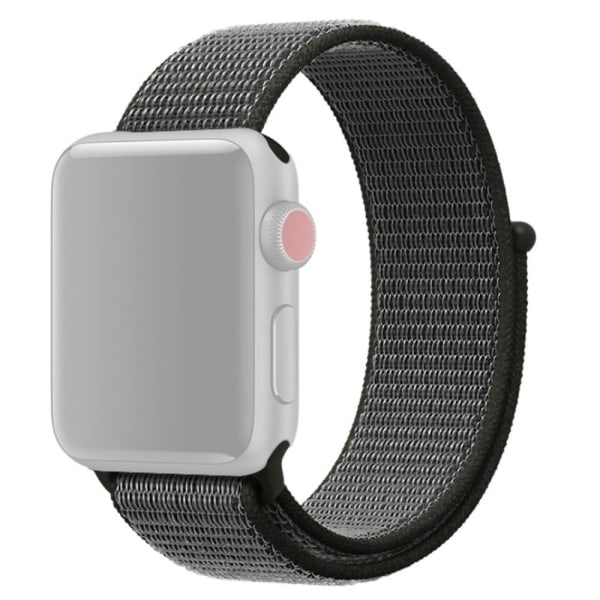 Nylon Loop Armband Justerbart Apple Watch 42/44/45/49 mm Mörk Gr DarkGreen Mörk Grön