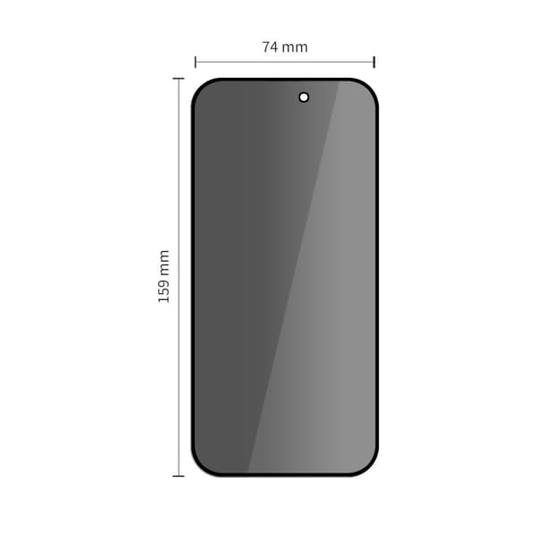Tech-Protect iPhone 17 Pro Max/16 Pro Max 2-PACK Skärmskydd Härdat Glas Privacy