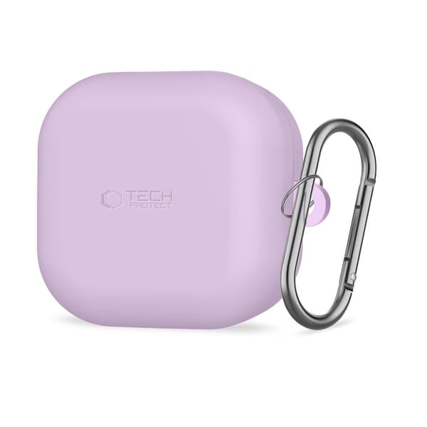 Tech-Protect Galaxy Buds 4 / 4 Pro Skal Silikon Hook Lavender