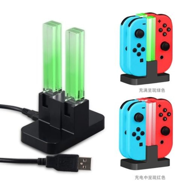 DOBE Nintendo Joy-Con Laddningsstation LED Svart