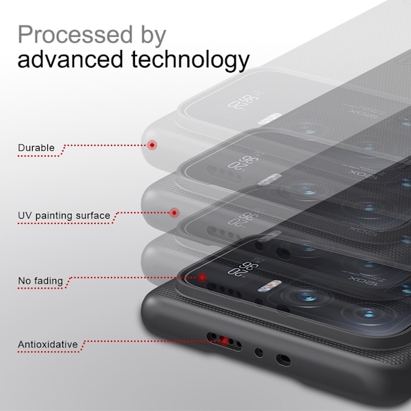 Xiaomi Mi 11 Ultra - NILLKIN Frosted Shield Skal - Svart Svart