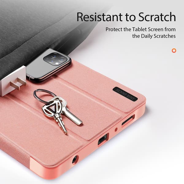 DUX DUCIS Galaxy Tab A11 / A9 Fodral DOMO Tri-Fold Rosa