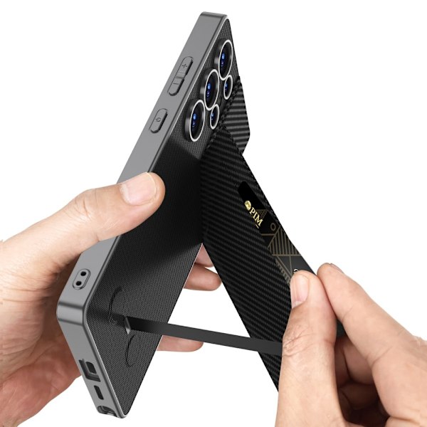 GKK Galaxy S25 Ultra Skal Kickstand Med Korthållare Blå