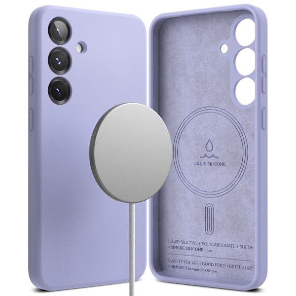 Ringke Galaxy S25 Plus Skal MagSafe Silicone Lavender