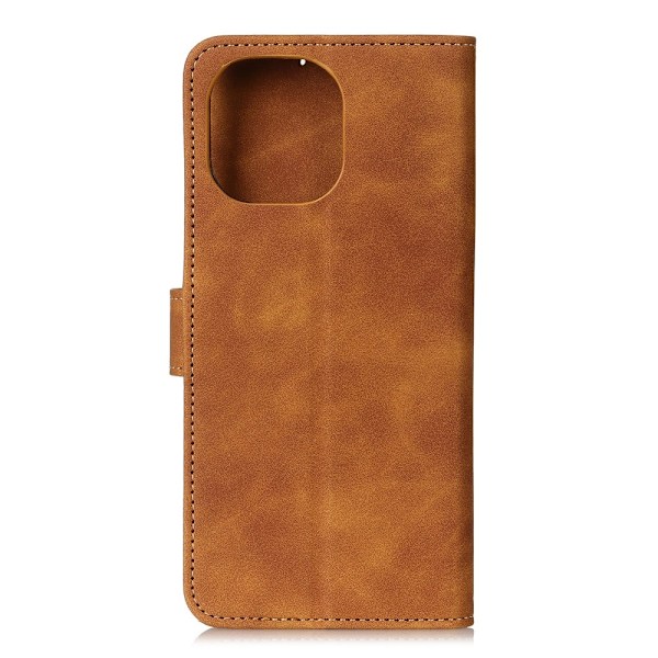 Xiaomi Mi 11 - KHAZNEH Retro Läder Fodral - Brun Brown Brun