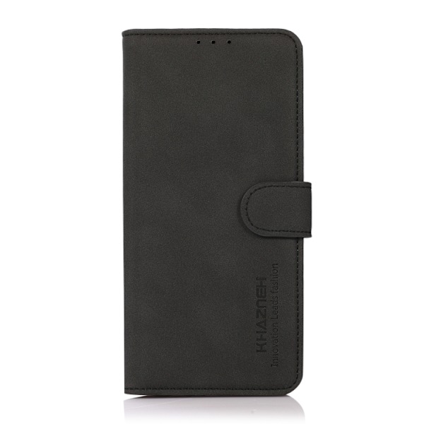 KHAZNEH Motorola Moto G62 5G Fodral Matt Läder Svart