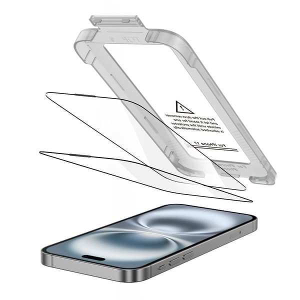 Tech-Protect iPhone 17 2-PACK Skärmskydd Quick Set+ Svart