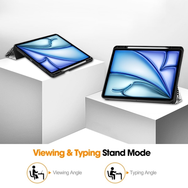 iPad Air 13 2025/2024 Tri-Fold Fodral Pennhållare Eiffeltornet