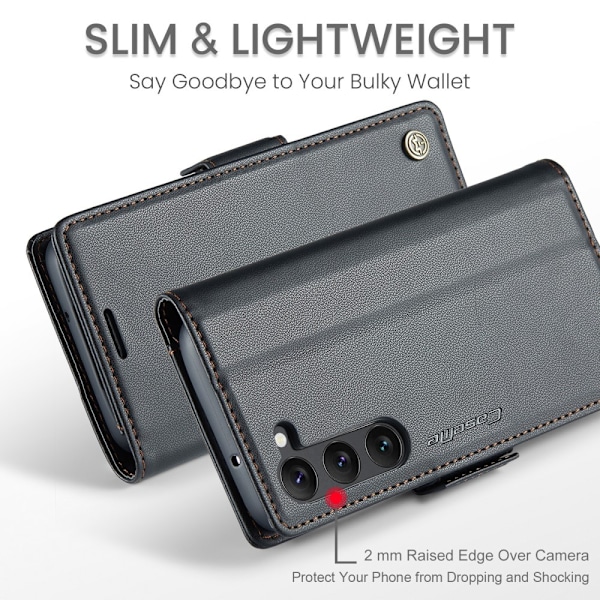 CASEME Galaxy S24 Plus Fodral RFID Läder Svart