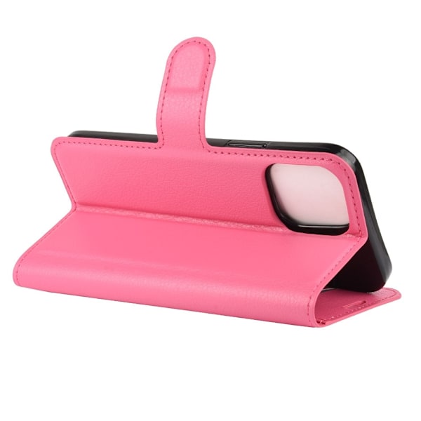 iPhone 12 Pro Max - Litchi Fodral - Rosa Pink Rosa