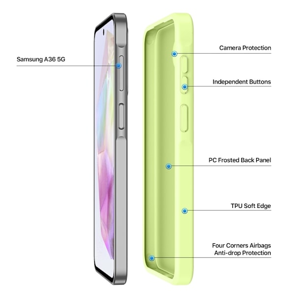 DUX DUCIS Galaxy A36 5G/A56 5G Skal Yind Series Lime Grön