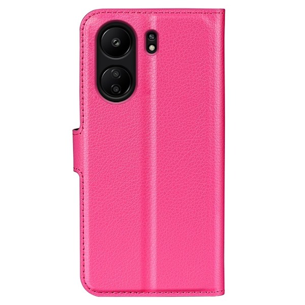 Xiaomi Redmi 13C 4G Fodral Litchi Läder Rosa