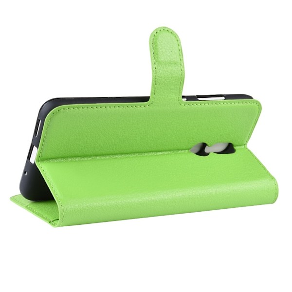 Nokia 3.2 - Litchi Plånboksfodral - Grön Green Grön