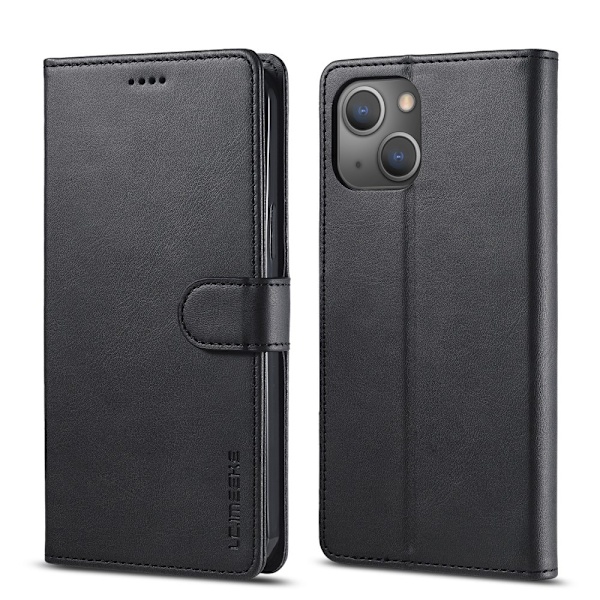 iPhone 13 - LC.IMEEKE Läder Fodral - Svart