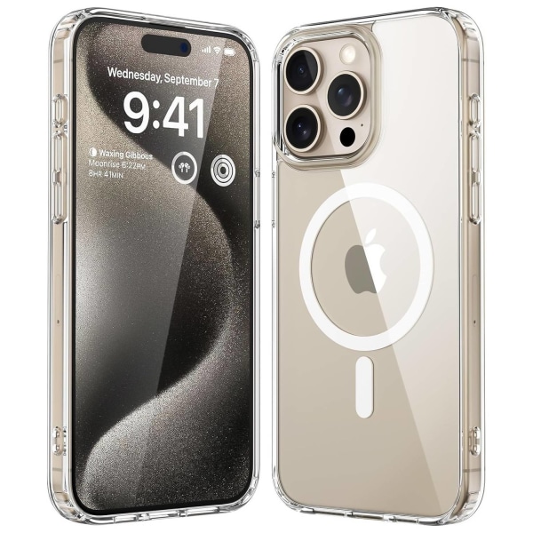 iPhone 15 Pro Max MagSafe Skal Transparent