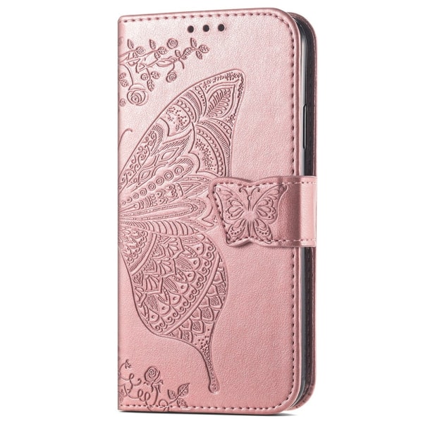 Samsung Galaxy S24 Plus Fodral Big Butterfly Roséguld