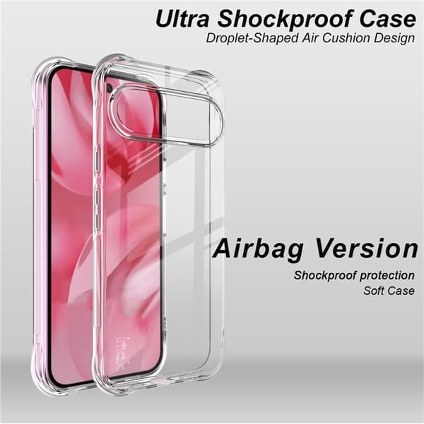 IMAK Google Pixel 10 / 10 Pro Skal TPU Shockproof Transparent