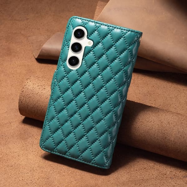 BINFEN Galaxy S23 FE Fodral Diamond Multifunktionell Grön