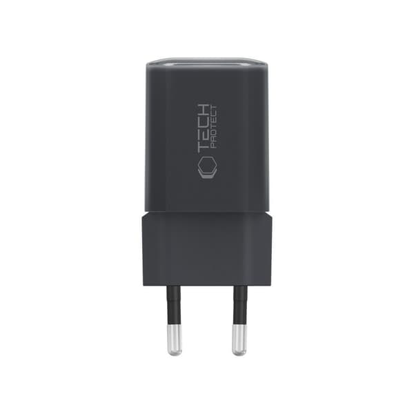 Tech-Protect 33W Väggladdare PD QC USB-C / USB-A Svart