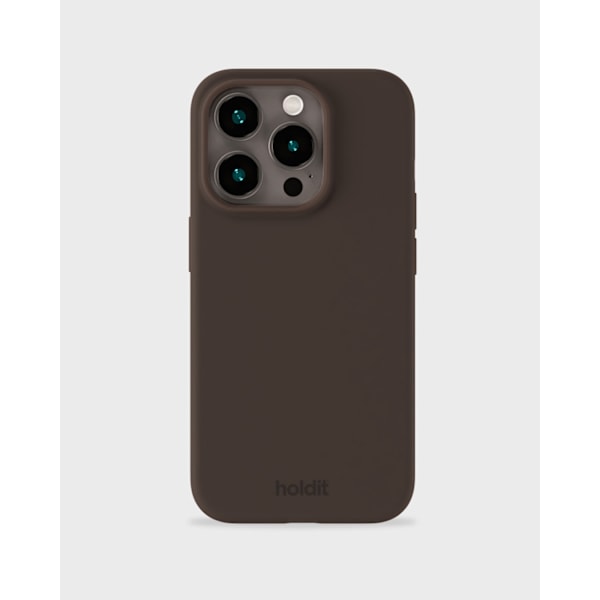 holdit iPhone 15 Pro Mobilskal Silikon Chocolate