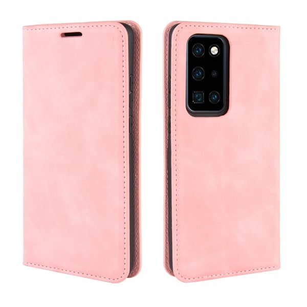 Huawei P40 Pro - Silkeslent Plånboksfodral - Ljus Rosa LightPink Ljus Rosa
