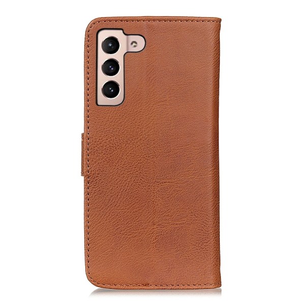 KHAZNEH Samsung Galaxy S22 Fodral Läder Brun