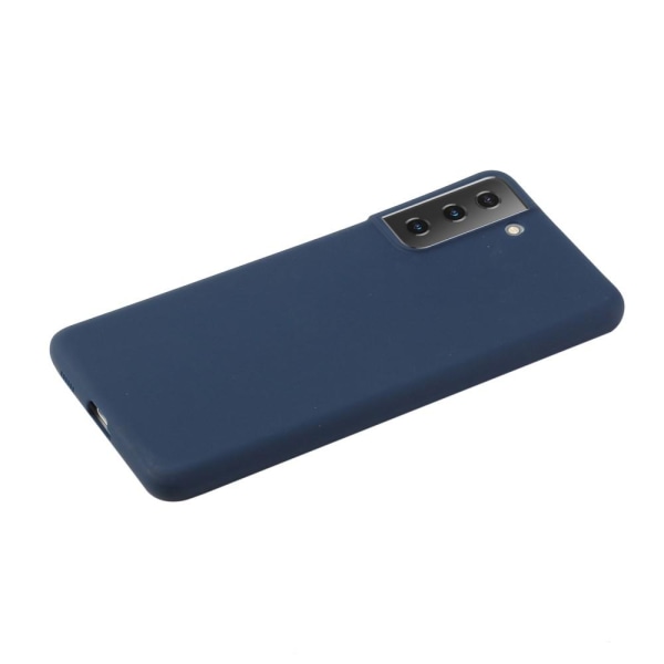 Samsung Galaxy S21 Plus - Matt TPU Skal - Mörk Blå DarkBlue Mörk Blå