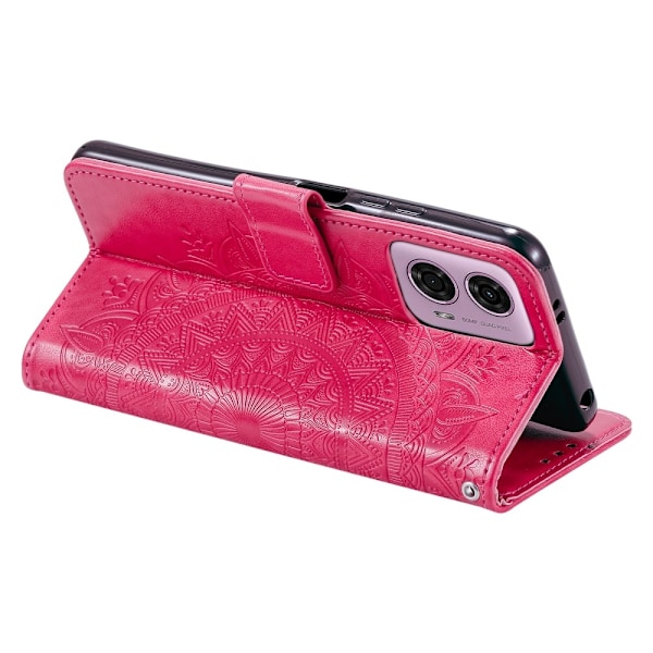 Motorola Moto G04 4G/G24 4G Fodral Mandala Rosa