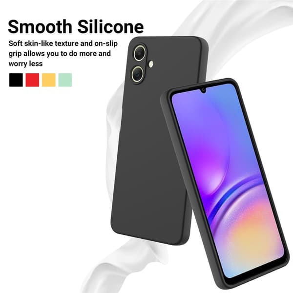Samsung Galaxy A07 Skal Liquid Silikon Svart