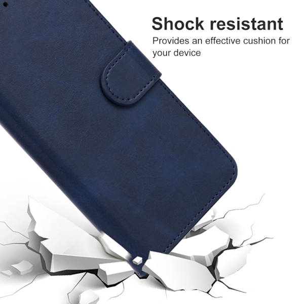 iPhone 14 Pro Max Fodral Läder Blå