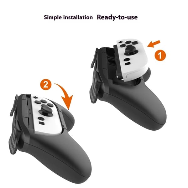 PGTECH 2 st Nintendo Switch 2 Joy-Con Grip Svart