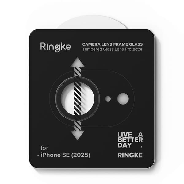 Ringke iPhone 17e / 16e 2-PACK Linsskydd Härdat Glas Svart