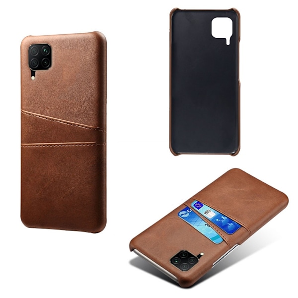 Huawei P40 Lite - Skal med Kortfack - Brun Brown Brun