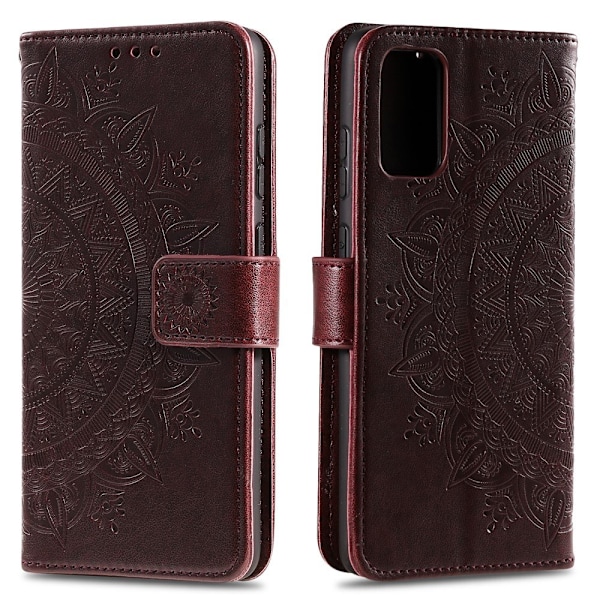 Huawei P40 - Mandala Plånboksfodral - Mörk Brun DarkBrown Mörk Brun