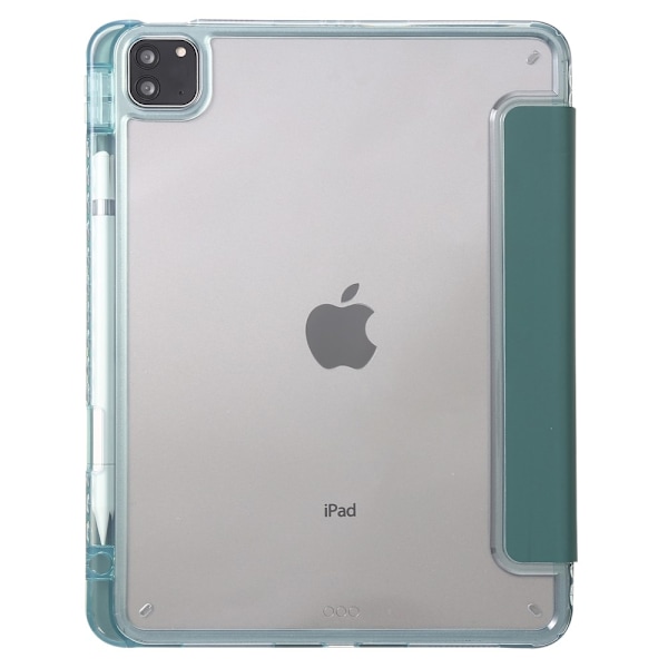 iPad Pro 11 2024 Fodral Tri-Fold Pennhållare Hybrid Grön