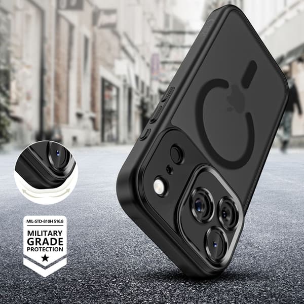 Tech-Protect iPhone 17 Pro Max Skal MagSafe MagCam Matt Svart