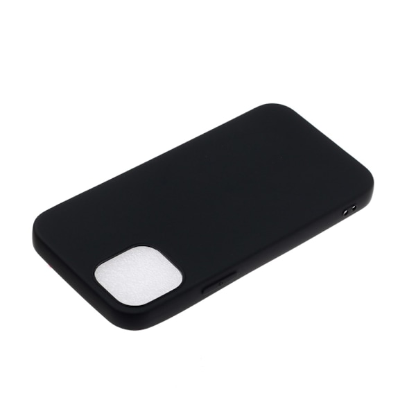 iPhone 12 / 12 Pro - Matt TPU Skal - Svart Black Svart