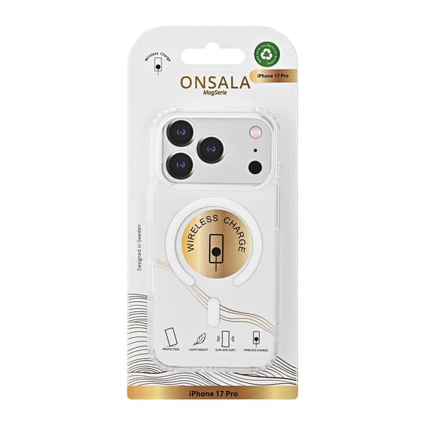 Onsala iPhone 17 Pro Skal MagSafe Transparent