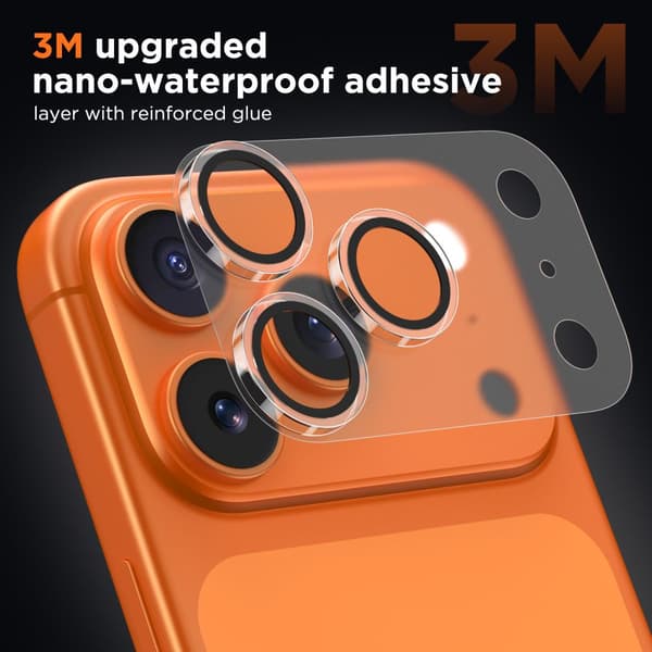 Tech-Protect iPhone 17 Pro Max Linsskydd CamFull Fit+ Transparent