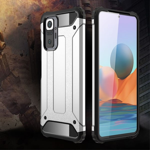 Xiaomi Redmi Note 10 Pro - Shockproof Armor Hybrid Skal - Guld Guld