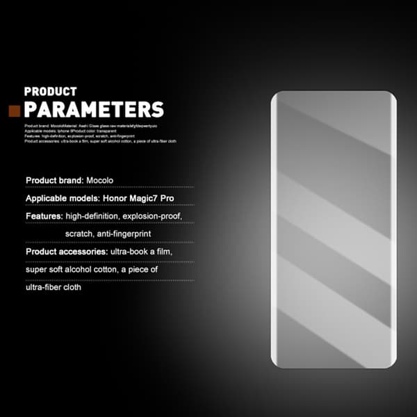 MOCOLO Honor Magic7 Pro Skärmskydd Heltäckande Härdat Glas