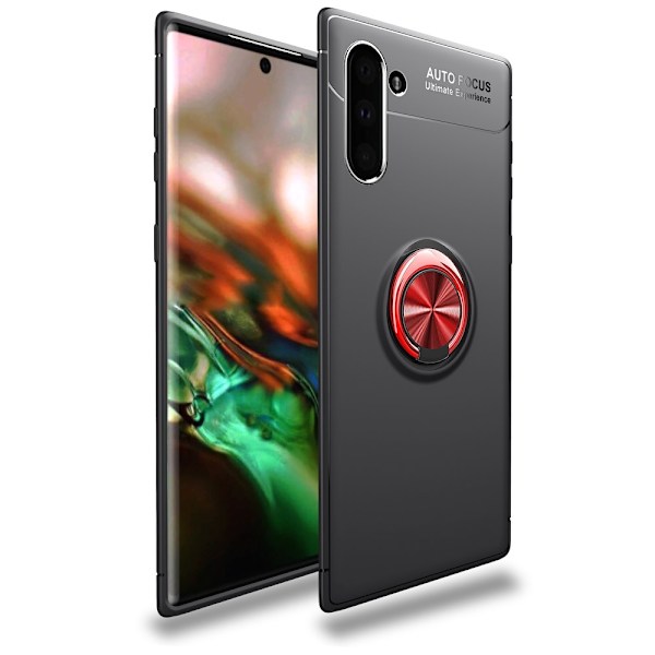Samsung Galaxy Note 10 - Ring Skal - Svart/Röd Svart/Röd Svart/Röd