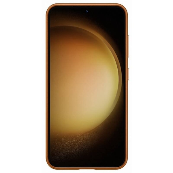 Samsung Galaxy S23 Skal Leather Cover Camel